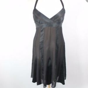BCBGMAXAZARIA silk halter dress